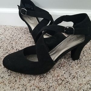 Black shoes, worn once for a event